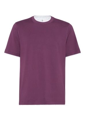 Brunello Cucinelli cotton T-shirt - Purple