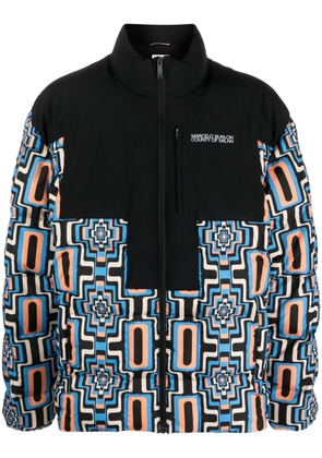 COUNTY OF MILAN geometric-print quilted puffer jacket - Black