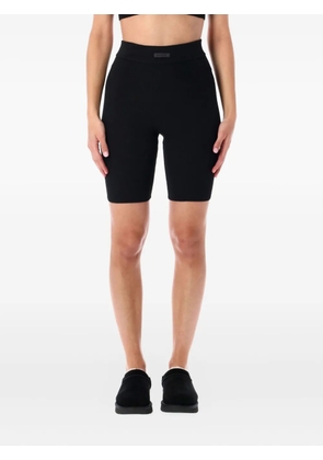 FEAR OF GOD ESSENTIALS ribbed biker shorts - Black