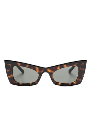 Saint Laurent Eyewear tortoiseshell cat-eye frame sunglasses - Brown