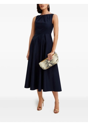 Roland Mouret boat-neck midi dress - Blue