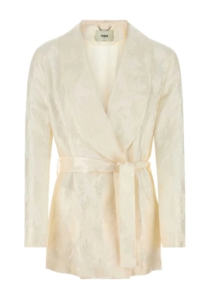 FENDI silk wrap jacket - White