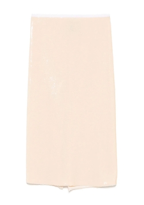 Semicouture Meghan midi skirt - Neutrals