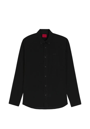 HUGO logo-detail shirt - Black