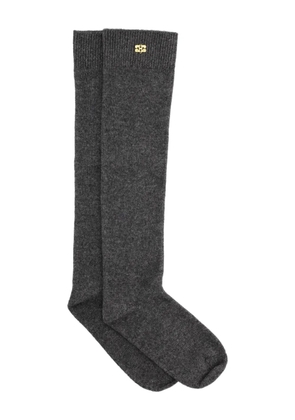 GANNI logo socks - Grey