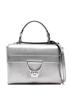 Coccinelle Arlettis metallic-effect shoulder bag - Silver