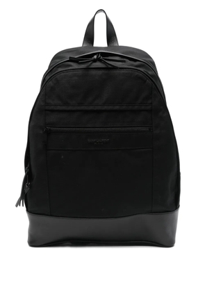 Saint Laurent medium City logo-appliqué backpack - Black