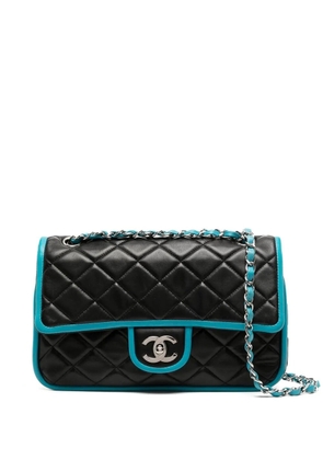 CHANEL Pre-Owned 2007-2008 Double Flap Bicolour shoulder bag - Black