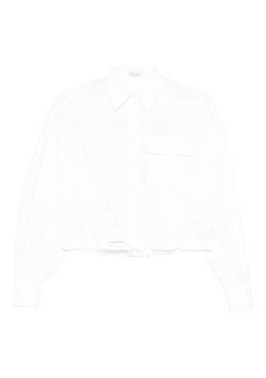 Brunello Cucinelli pocket drawstring shirt - White
