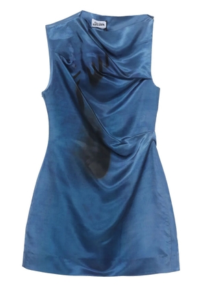 Jean Paul Gaultier Hand-print mini dress - Blue