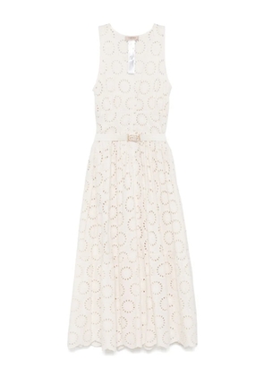 TWINSET broderie-anglaise maxi dress - Neutrals