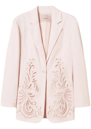 TWINSET embroidered blazer - Pink