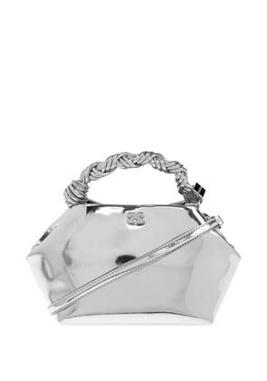 GANNI twisted-handle tote bag - Grey