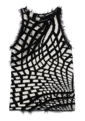 Versace Pre-Owned 2000s geometric-pattern top - Black