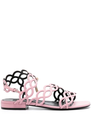 Sergio Rossi cut-out-detail sandals - Pink