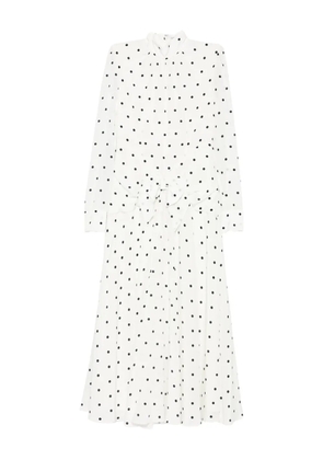 Alessandra Rich polka-dot dress - White