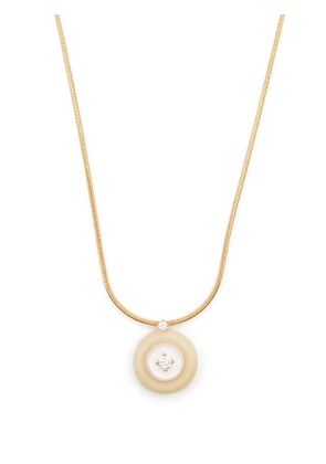 Fernando Jorge 18kt yellow gold Signal diamond and mother of pearl necklace