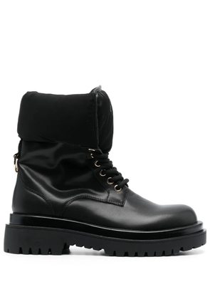 Versace Jeans Couture logo-print ankle-length boots - Black