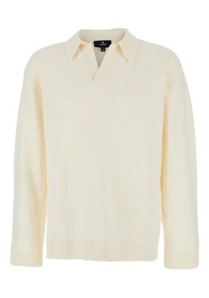 Represent knitted polo sweater - Neutrals