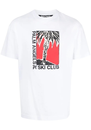 Palm Angels Ski Club cotton T-shirt - White