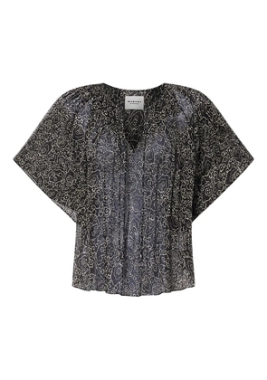 MARANT ÉTOILE Neslya printed blouse - Black
