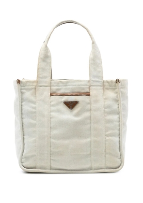 Prada Pre-Owned 2013-2025 Canvas Canapa tote bag - White
