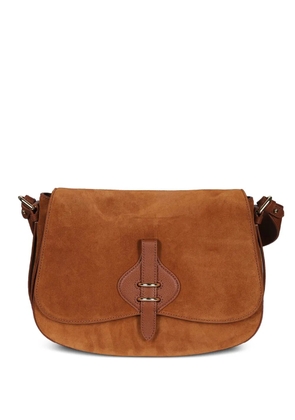 Coccinelle medium Mavery flap tote bag - Brown