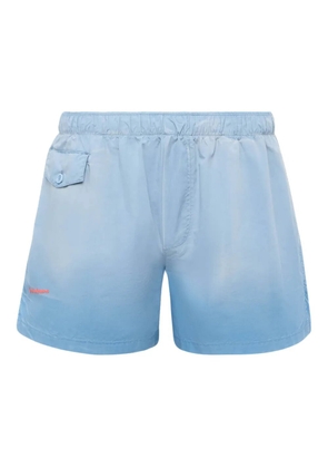 JW Anderson logo-print shorts - Blue