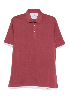 Brunello Cucinelli short-sleeve polo shirt - Red