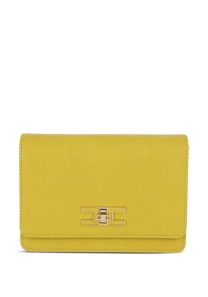 Elisabetta Franchi Groumette-chain shoulder bag - Yellow