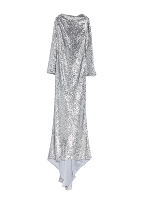 Giuseppe Di Morabito sequined asymmetric evening dress - Silver