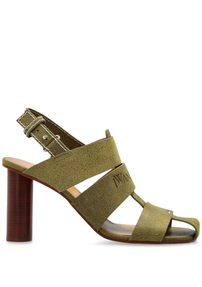 JW Anderson 95mm suede fisherman sandals - Green