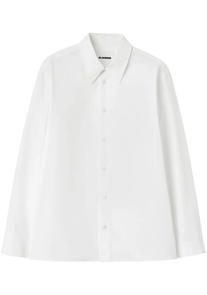 Jil Sander long-sleeved cotton shirt - White