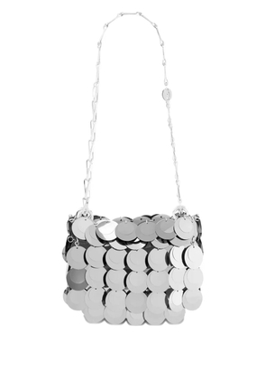 Rabanne Sparkle multi-layered chain mini bag - Grey