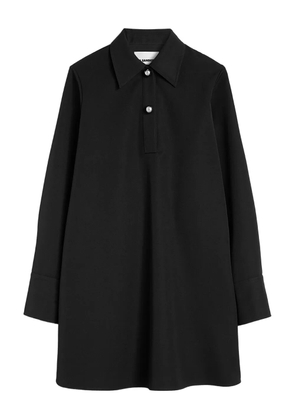 Jil Sander wool polo dress - Black