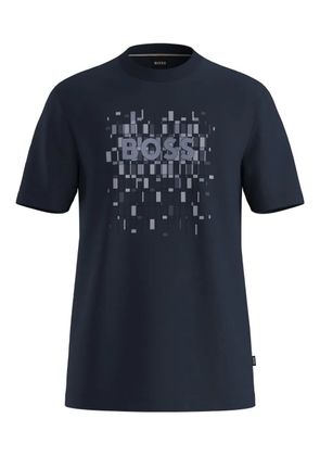 BOSS logo-print T-shirt - Blue