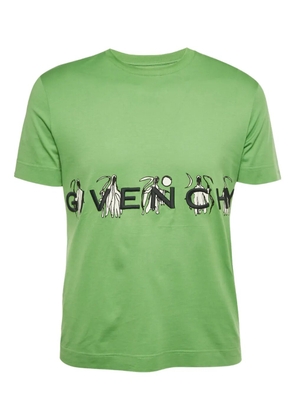 Givenchy Pre-Owned logo embroidered T-shirt - Green