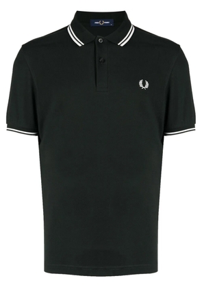 Fred Perry contrast-trim cotton polo shirt - Green