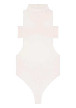 Courrèges mock-neck top - Neutrals