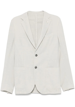 LUIGI BIANCHI MANTOVA cotton blazer - Grey
