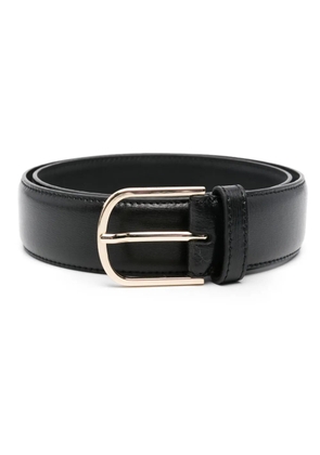 TOTEME Wide leather belt - Black