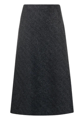 Maison Margiela herringbone A-line skirt - Grey