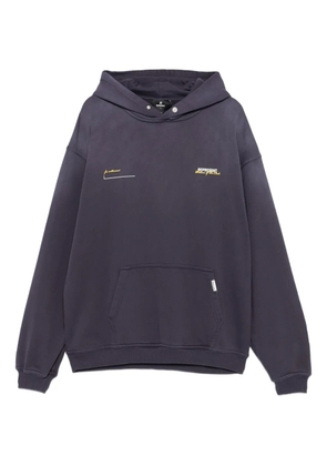 Represent logo-embroidered hoodie - Blue