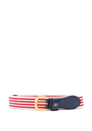 Valentino Garavani striped belt - White
