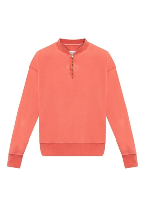 Maison Margiela half-zip cotton sweatshirt - Orange