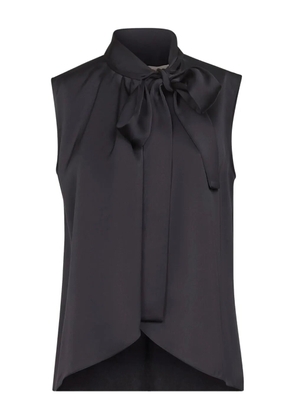 Blanca Vita lavallière-collar top - Blue