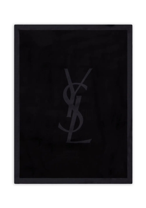 Saint Laurent logo-detail scarf - Black