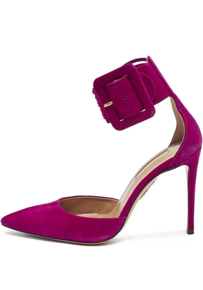 Aquazzura 100mm buckle-detail pumps - Pink