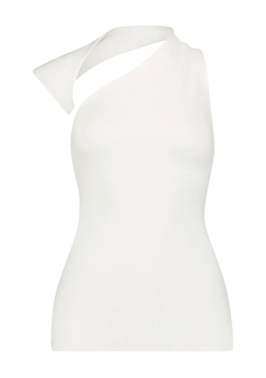 Marcella Manhattan sculpted one-shoulder Top - White