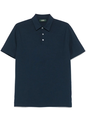 Zanone cotton polo shirt - Blue